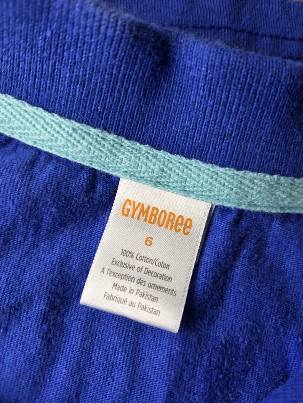 Gymboree Royal Blue Boys Polo with Fish Applique Size 6